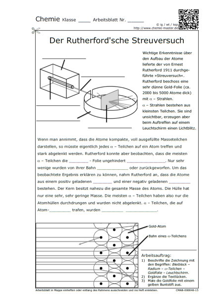 Der Rutherfordscher Streuversuch