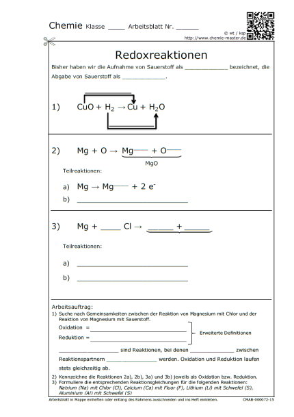 Redoxreaktionen