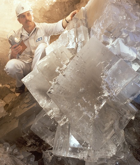 Kristallgrotte im Erlebnisbergwerk Merkers