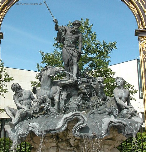 Aus Blei gegossener Brunnen in Nancy.